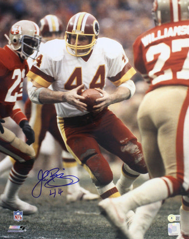 John Riggins Autographed Washington Redskins 16x20 Photo Beckett 35546
