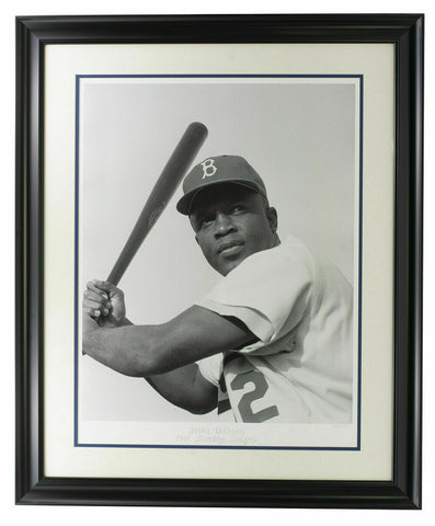 Jackie Robinson Framed Historical Archive 17x22 Limited Edition Giclee