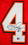 Mike Alstott Autographed Red Pro Style Jersey *across- Beckett W Hologram *Black