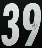 MINKAH FITZPATRICK (Steelers black SKYLINE) Signed Autographed Framed Jersey PSA