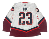 ADAM FOX Autographed "1st NHL ASG 2/5/22" Authentic All Star Jersey FANATICS