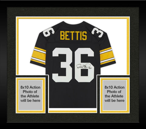 Frmd Jerome Bettis Pittsburgh Steelers Signed Black M&N Replica Jersey