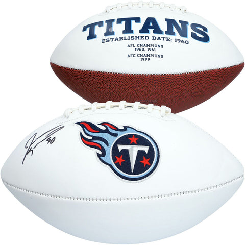 Jevon Kearse Tennessee Titans Autographed White Panel Football