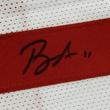 Framed Autographed/Signed Brandon Aiyuk 33x42 San Francisco White Jersey BAS COA