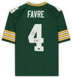 Frmd Brett Favre Packers Signed Green M&N Replica Jersey & "95 96 97 MVP" Insc