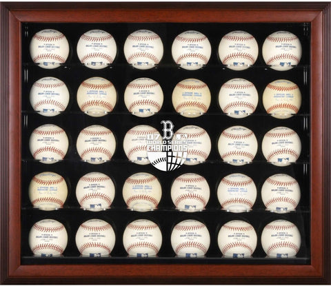 Boston Red Sox 2007 WS Champs Logo Mahogany Framed Display Case