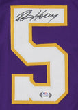 Robert Horry Signed Lakers Jersey (PSA COA) Los Angeles 7xNBA Champion / Forward