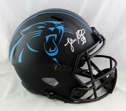 Luke Kuechly Autographed Panthers F/S Eclipse Speed Helmet- Beckett Auth *White