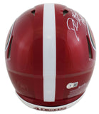 49ers Deion Sanders HOF 2011 Signed Flash Full Size Speed Proline Helmet BAS Wit