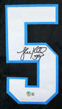 Luke Kuechly Autographed Black Pro Style Stat Jersey- Beckett W Hologram *Black
