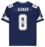 Framed Troy Aikman Dallas Cowboys Signed Mitchell & Ness Navy Authentic Jersey