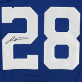 Framed Jonathan Taylor Indianapolis Colts Autographed Blue Nike Elite Jersey