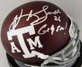 Kevin Smith Autographed Texas A&M Mini Helmet w/ Gig 'Em- Jersey Source Auth