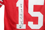 Ezekiel Elliott Autographed/Signed College Style Red XL Jersey Beckett 37021