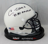 Andre Collins Autographed Penn State Mini Helmet w/ All American - JSA W Auth *B