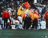 Bill Parcells Autographed 16x20 NY Giants 1st Gatorade Shower Photo- BA W Holo