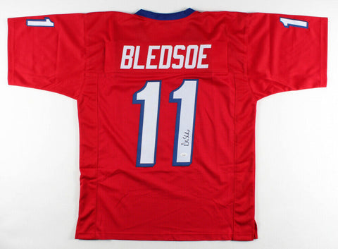 Drew Bledsoe Signed New England Patriots Jersey (JSA COA) Super Bowl XXXVI Q.B.