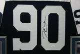 DEMARCUS LAWRENCE (Cowboys Thx SKYLINE) Signed Autographed Framed Jersey JSA