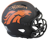 Broncos Courtland Sutton Authentic Signed Eclipse Speed Mini Helmet BAS Witness