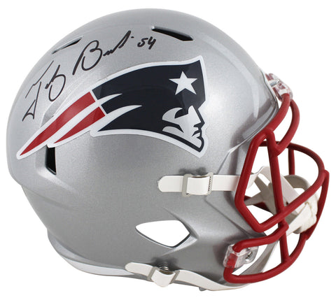 Patriots Tedy Bruschi Authentic Signed Full Size Speed Rep Helmet BAS Witnessed