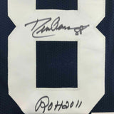 FRAMED Autographed/Signed DREW PEARSON ROH 2011 33x42 Dallas TG Jersey JSA COA