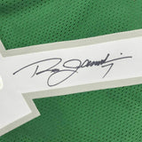 FRAMED Autographed/Signed RON JAWORSKI 33x42 Philadelphia Green Jersey JSA COA
