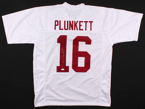 Jim Plunkett Signed Stanford Cardinal Jersey (JSA COA) Oakland Raiders QB