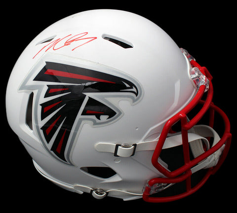 Michael Vick Signed Atlanta Falcons Speed Authentic White Matte NFL Helmet