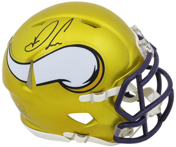 Dalvin Cook Signed Minnesota Vikings FLASH Riddell Speed Mini Helmet - (SS COA)