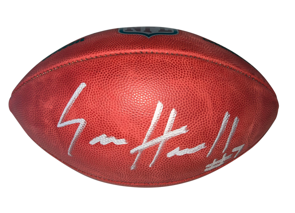 SAM HOWELL SIGNED WASHINGTON COMMANDERS OFFICIAL NFL DUKE WILSON FOOTBALL BAS