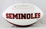 Deion Sanders Signed Florida State Seminoles Logo Football- Beckett W Auth *Left