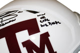 Johnny Manziel Signed Texas A&M Aggies Authentic Speed Helmet Beckett 38549