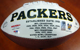 EDDIE LACY AUTOGRAPHED WHITE LOGO FOOTBALL GREEN BAY PACKERS PSA/DNA 94309