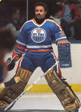 Grant Fuhr Signed Oiler Throwback Goalie Mask (JSA COA) NHL Hall of Fame in 2003