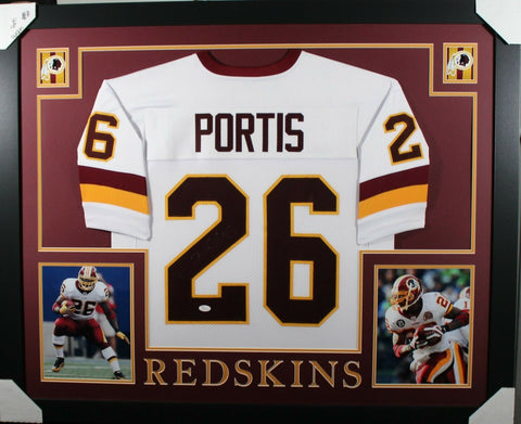 CLINTON PORTIS (Redskins white SKYLINE) Signed Autographed Framed Jersey JSA