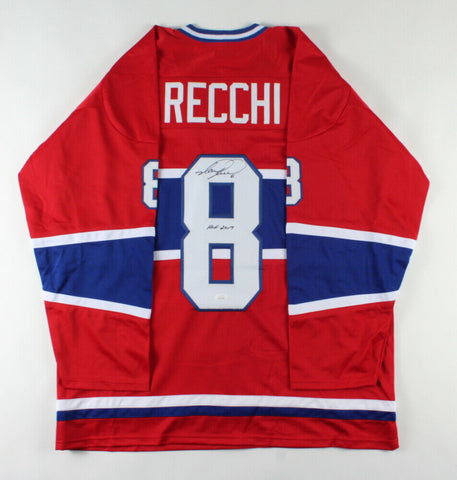 Mark Recchi Signed Montreal Canadiens Jersey Inscribed "HOF 2017" (JSA COA)