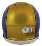 Rams Steven Jackson Authentic Signed Flash Speed Mini Helmet BAS Witnessed