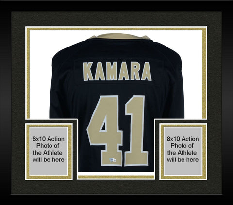 Framed Alvin Kamara New Orleans Saints Autographed Nike Black Game Jersey