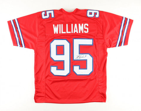 Kyle Williams Signed Bills Red Jersey (JSA) Buffalo All Pro Defensive Tackle