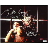 Jonathan Breck, Justin Long Autographed Jeepers Creepers 8x10 Scene Photo