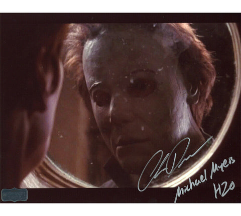 Chris Durand Signed Halloween Unframed 8x10 Photo - Mirror with Inscription