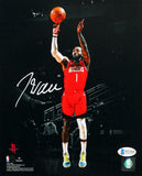 John Wall Signed Houston Rockets 8x10 FP Photo Red Jersey - Beckett Witness *W