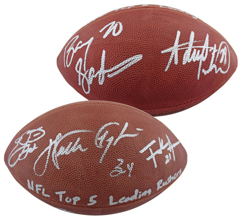 NFL Leading Rushers (5) Payton Smith Sanders Signed Official Nfl Football BAS 3