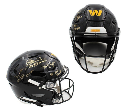 Multi Signed Washington Commanders Speed Authentic Flex ALT NFL Helmet - 3 Insc