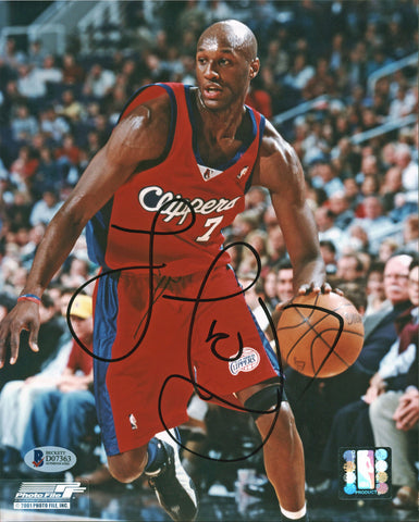 Clippers Lamar Odom Authentic Signed 8x10 Photo Autographed BAS #D07363