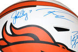 Manning, Elway & Wilson Signed Authentic Lunar Speed Flex Helmet FAN 38758