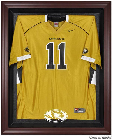 Missouri Tigers Mahogany Framed Logo Jersey Display Case Authentic