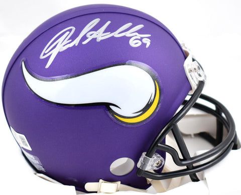 Jared Allen Autographed Minnesota Vikings Mini Helmet-Beckett W Hologram *Silver