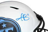 AJ Brown Autographed Tennessee Titans F/S Lunar Speed Helmet BAS 33386