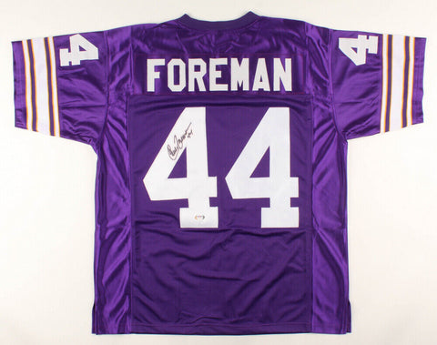 Chuck Foreman Signed Minnesota Vikings Jersey (PSA COA) 5xPro Bowl (1973-1977)